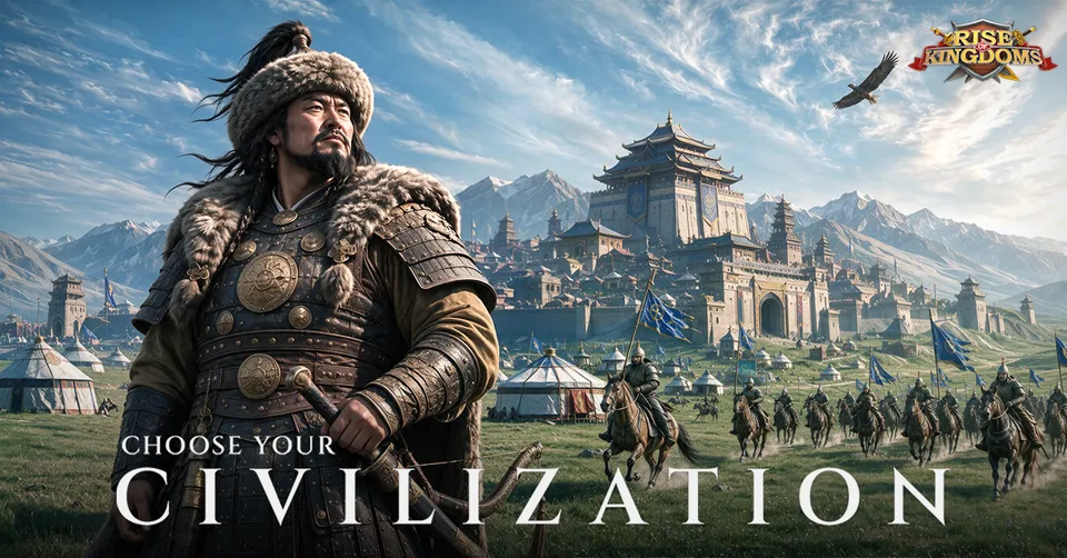 Rise of Kingdoms: Choose your civilization.